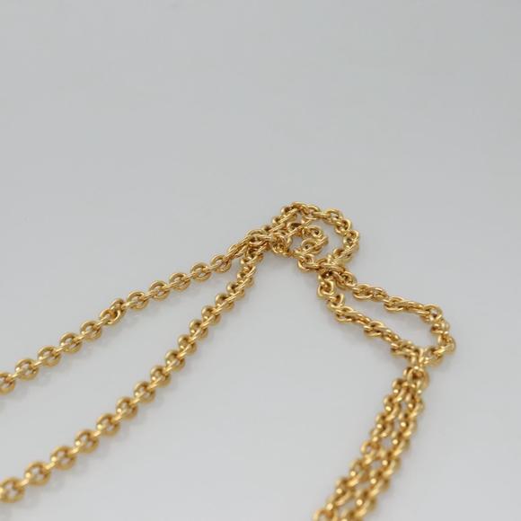 CELINE Chain Shoulder Bag Leather Multicolor Gold Auth BD096A - Picture 14 of 16